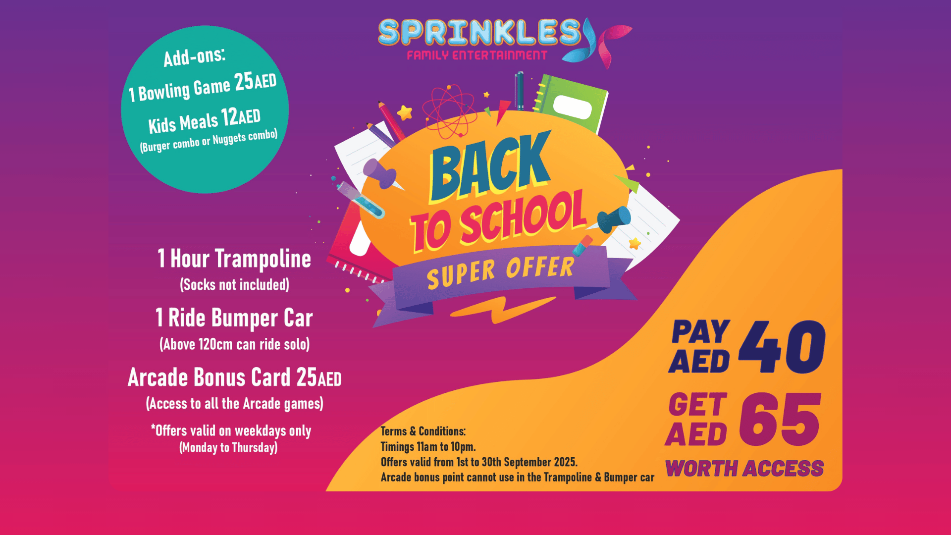 Back To School Offer